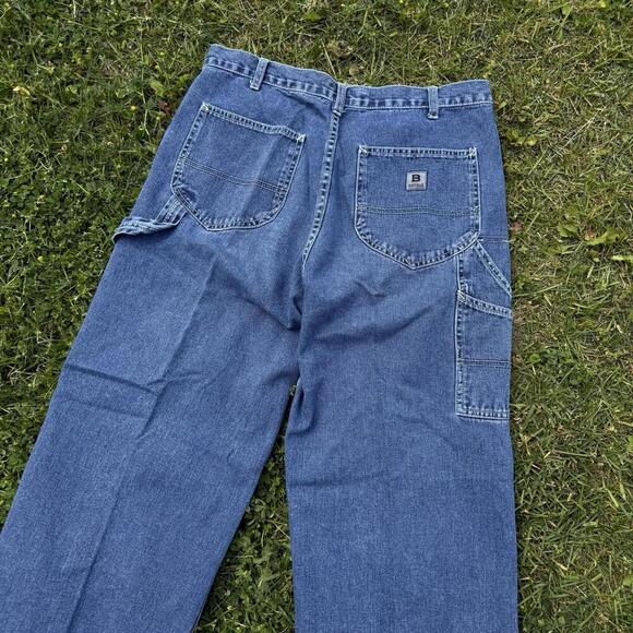 VTG Buffalo David Bitton Carpenter Jeans Cotton Relaxed Fit 33x31 Y2K Workwear - Picture 3 of 10
